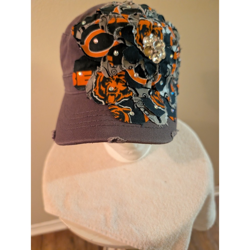 Chicago Bears Custom Made Hat Cap OOAK.Distressed